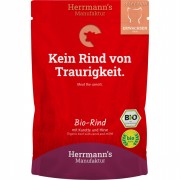 Bio Rind mit Karotten und Hirse 100g Gluten- laktosefrei Katze Nassfutter Herrmann